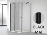 Paroi de douche battante, pour receveur de douche pentagonale L. 90 à 220 cm, Hauteur 150 à 220 cm Fabrication sur mesure Verre de sécurité et traité anti-calcaire Garantie 5 ans